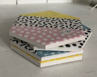 Multi-coloured Coaster Set