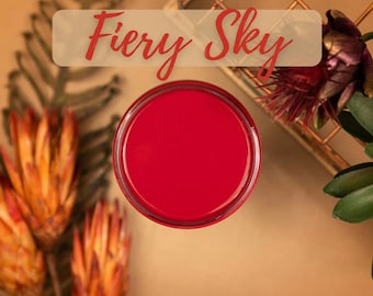 Fiery Sky - Dixie Belle Silk All In One Mineral Paint New Colours, Upcycle, Craft, Painting, Furniture, Kitchen Renovation water resistant