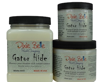 Gator Hide Dixie Belle Sealer Polyacrylic, Chalk Mineral Paint | 236ml 8oz, 473ml 16oz, 946ml 32oz, Shabby Chic Furniture makeover