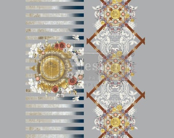 Decor Transfers Cece Stately & Stylish 24"x35" Dixie Belle Redesign with Prima, Chalk Mineral Paint, June 2022 release, elegance, regal