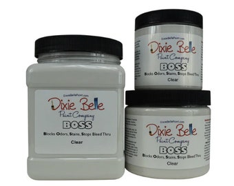 Dixie Belle BOSS, Primer, Stain Blocker, for use with Chalk Mineral Paint | 236ml 8oz, 473ml 16oz 946ml 32oz Shabby Chic Furniture makeover