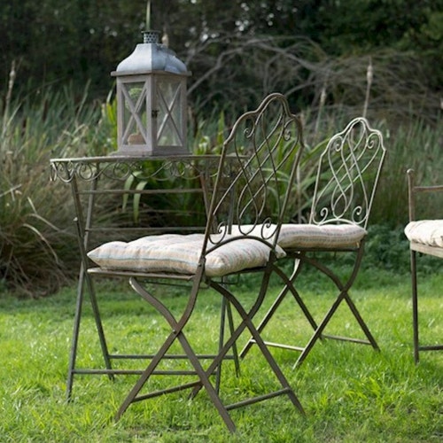 Metal Garden Bistro Table and Chair Set Etsy UK