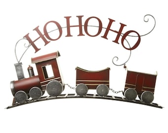 Enchanting HoHoHo Christmas Train Ornament: A Joyful Holiday Keepsake