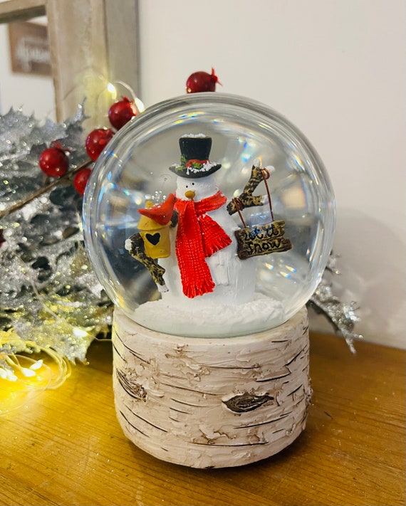 小物 Snowman Snowglobe Musical Snowman Snow Globe, Water Globe, Winter Wonderland