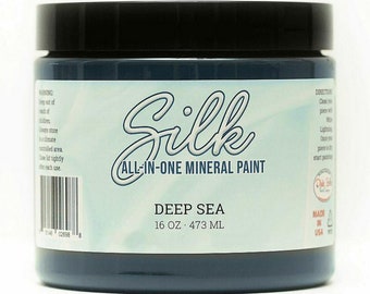 Deep Sea - Dixie Belle Silk All In One Mineral Paint - 20 Colours, Upcycle, Craft, Painting, Furniture, Kitchen Renovation water resistant