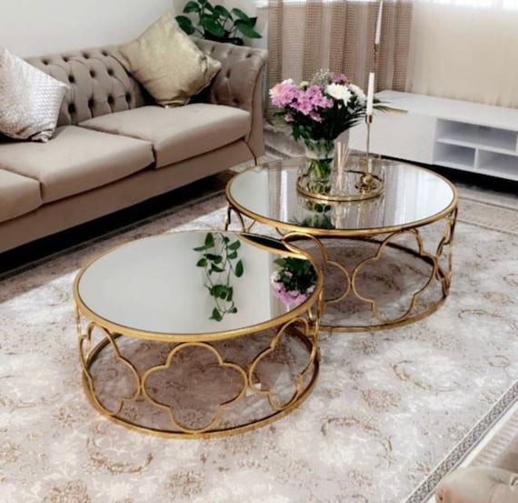 Gold table living room deals