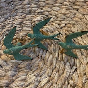 Swallow, draw pull, duck egg, cupboard door knob handle, upcycle, replacement, kitchen bathroom, craft, vintage, boudoir