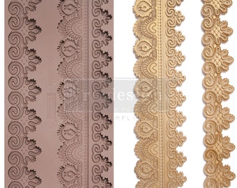 Redesign with prima, Decor Mould CECE - Border Lace II, Furniture, resin, glue, handmade