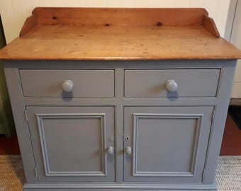 Solid pine sideboard, cupboard, storage, living room, dining room. Ready to be hand painted in your choice of colour