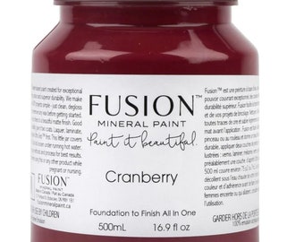 Cranberry, Fusion Mineral Paint, 500ml, Shabby Chic Furniture update makeover, milk paint, silk, chalk paint, upcycle, refinish, art