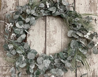 Artificial Mistletoe Christmas Wreath