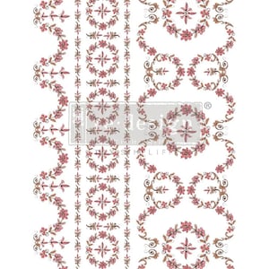 May include: A digital paper pack featuring 10 floral border designs in pink and brown. The borders are ideal for adding a touch of elegance to your digital projects.