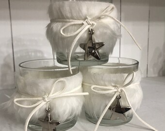 Glass candleholders