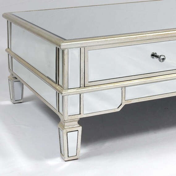 Champagne mirrored 2024 coffee table