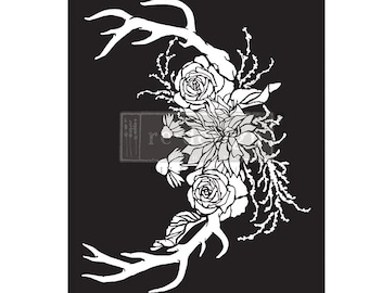 Prima Decor Stencils - Wildwood Cabin SKU: PM666682, raised stencil, winter, Holiday collection design, Christmas, Fall Collection