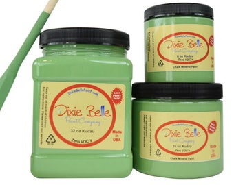 Kudzu | Dixie Belle Paint | leafy green, Chalk Mineral Paint 236ml 8oz, 473ml 16oz, 946ml 32oz, Shabby Chic Furniture update makeover