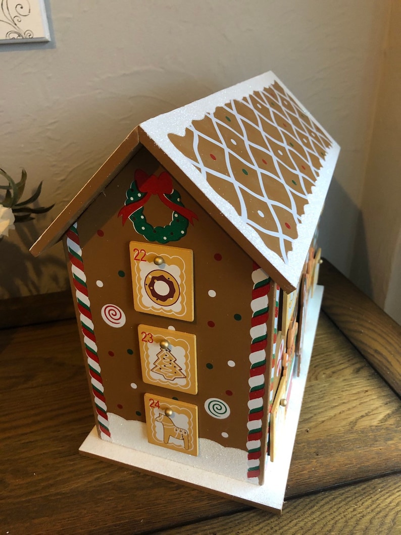 Gingerbread House Advent Calendar Etsy