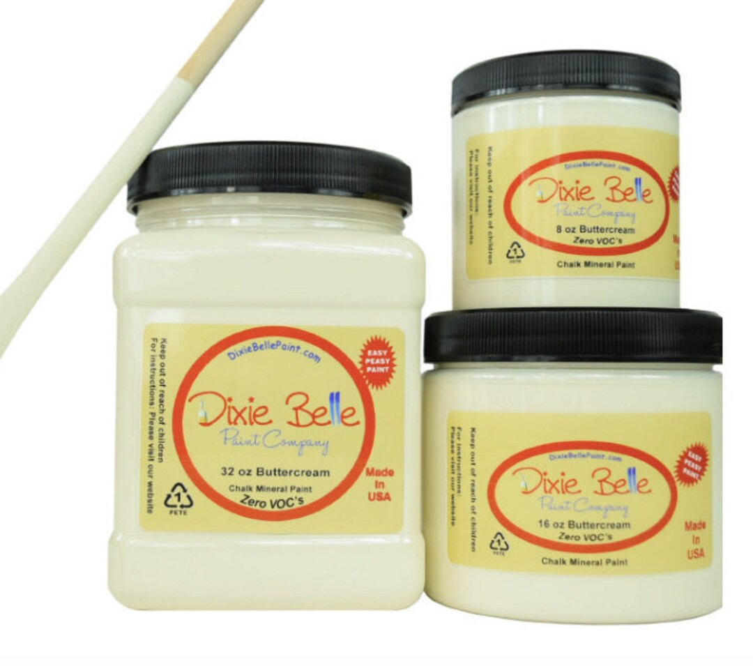 Buttercream Dixie Belle Paint Creamy White Chalk Mineral Etsy