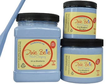 Blueberry | Dixie Belle Paint |blue grey Chalk Mineral Paint | 236ml 8oz, 473ml 16oz, 946ml 32oz, Shabby Chic Furniture update makeover