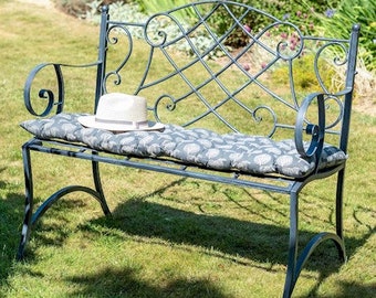 Grey Garden Bench, Love Seat, Garden Furniture, patio bench, French style, farmhouse, outdoor seating, garden furniture, Heritage