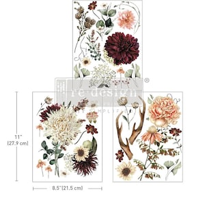 Prima Middy Transfers - Willow Way SKU: PM666699, Rustieke Charme, Decor Transfer, Upcycle, Ambachten, Kerstmis, Winterrelease 2023
