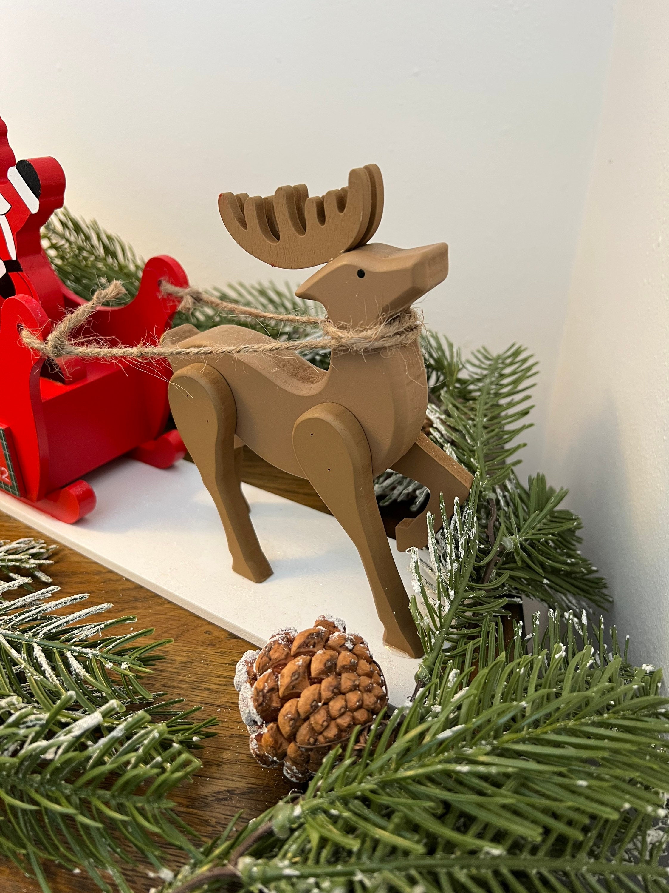 Christmas Wooden Advent Calendar Sleigh Personalised Adult Etsy UK
