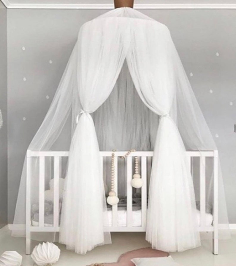 Kids Baby Hanging Cot / Crib Canopy Nursery Bed Dome Net Etsy