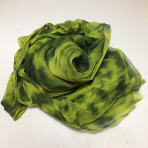 Hand-dyed Silk TissueGauze Fabric increments sold in 1 Metre - THE BLUES 4.5momme 1.1 Yard