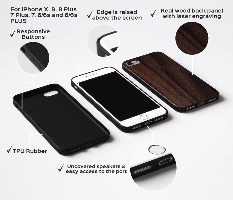 gifts for him also for iPhone 8 S9 PLUS Samsung Galaxy S8 S8 PLUS iPhone 78 Plus iPhone X Wood iPhone case SE iPhone 7 S9