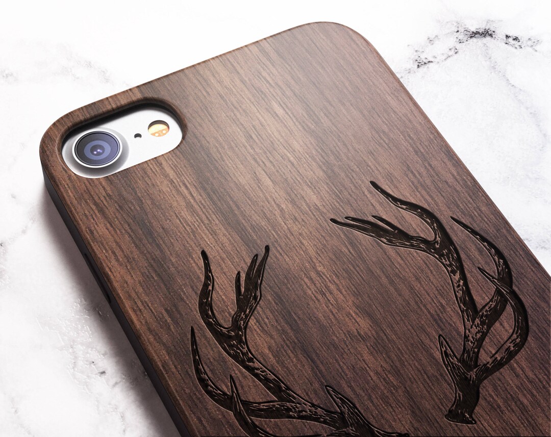 Real Wood iPhone 8 Stag /antlers Case Also for iPhone 8, iPhone 7/8 ...