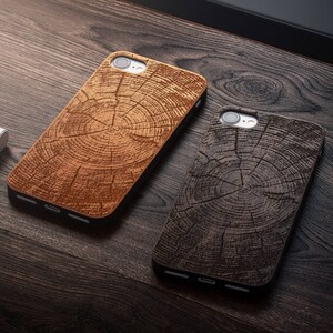 Wood Tree Rings iPhone 8 Case Also for X SE 5s 5 6 /6s 7 and 7 Plus 8 ...