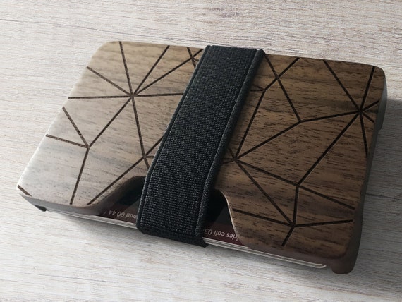 Gift for Him Gift for Her Handmade Wallet Luxury Wallet Business Card Holder Minimalist Wallet Wooden Wallet Slim Wallet
