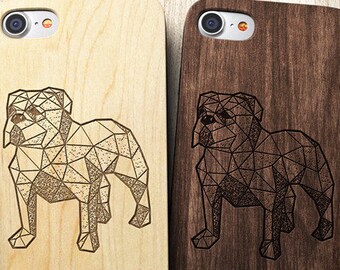 Geometric Bulldog iPhone 8 Case also for iPhone X , 8, 8 Plus, 7,SE,5/5s,6s/6 Plus and 7 Plus Case, S6, S7,S7 Edge, S8 ,S8Plus | Bulldog