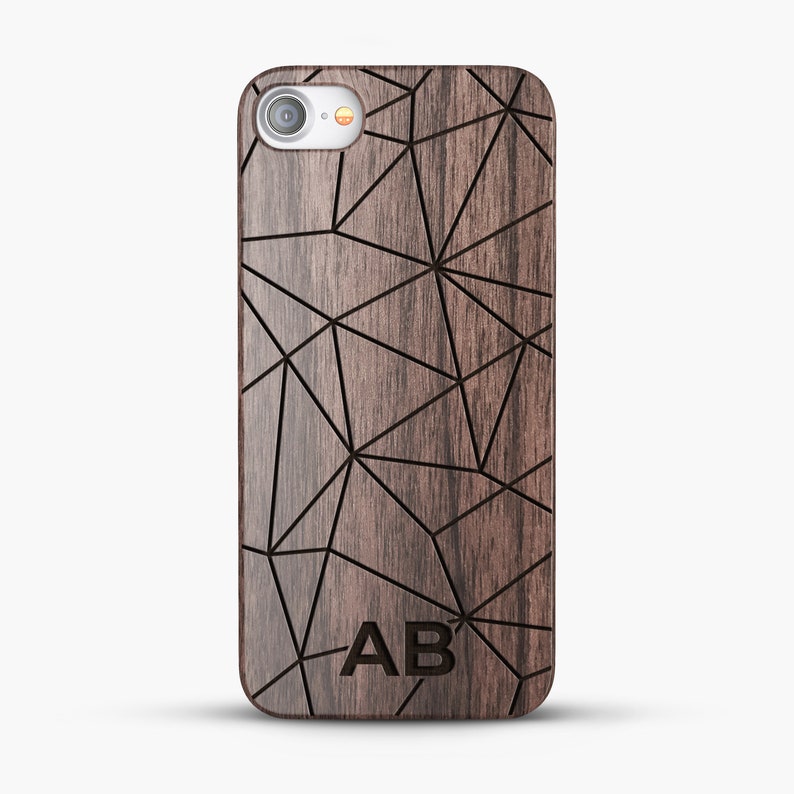 wooden Samsung S8 case Personalized Gift with custom initials iphone 7 case iphone X case Custom iPhone 8 case personalized gift