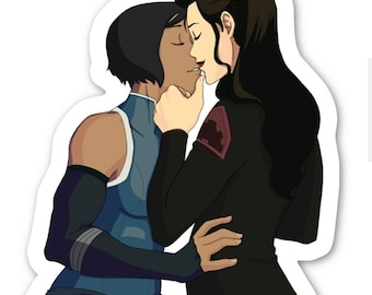 Gentle touches | KorraAsami sticker | stickers