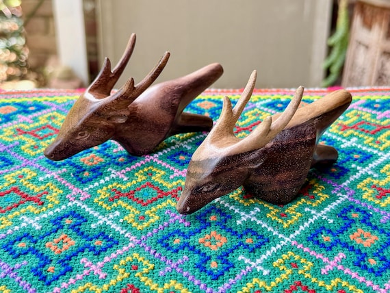 Deer Kuripe, Single Block Solid Wood Kuripe, Choose ONE of Two, Shamanic Applicator Pipe