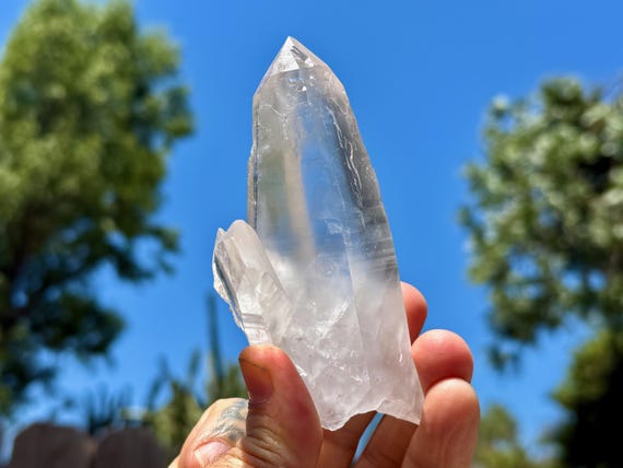 Cathedral Quartz, Mother & Child Formation, 198g, Lightbrary Crystal, Akashic Record Access, Diamantina, Minas Gerais, Brazil W974