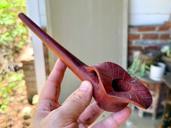 Shaman Pipe, Traditional Shipibo Pipe for Shamanic Ceremony, Handmade in Iquitos, Peru