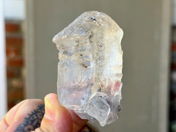Fishtail Selenite, Natural Formation, 137g, Purification & Energetic Cleansing, Morocco B520