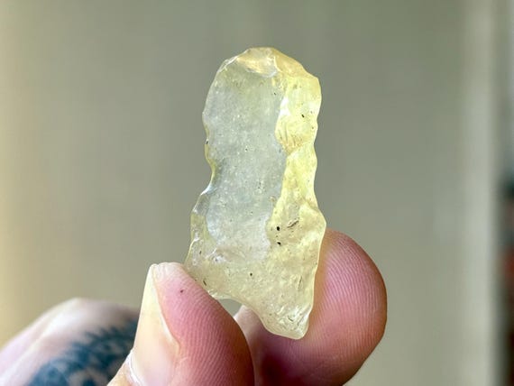 Libyan Desert Glass, 6g, Great Sand Sea Glass, Golden Tektite, Manifestation & Empowerment, Sahara Desert T025