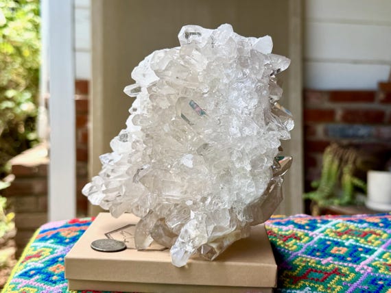 AAA Starbrary Quartz Cluster, Self-Standing, 2 Kilo, Tomas Gonzaga Mine, Corinto, Minas Gerais, Brazil V516