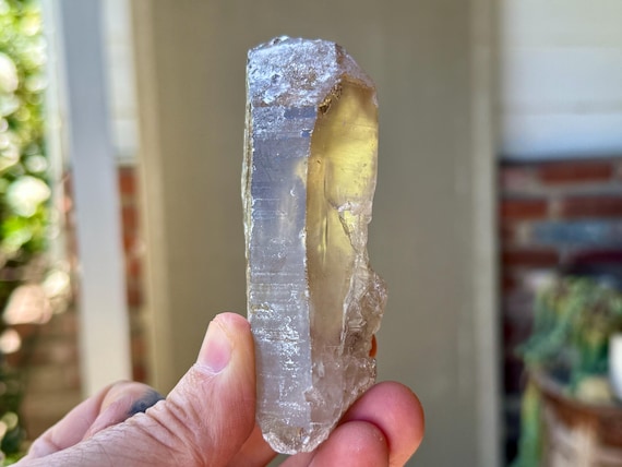 Russian Lemurian Quartz, Sacred Scribe with Rainbow, 186g, Old Find, Ancient Wisdom, Oblast, Russia A533
