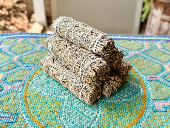 Blue Sage Smudge Bundle, 4" Size, All Natural, Blue Sage Smudge Stick, Ethically and Sustainably Harvested
