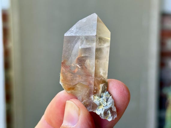 Red Amphibole Quartz, 29g, Third Eye & Crown Chakra, Guardian Angels, Clairaudience, Minas Gerais, Brazil A420