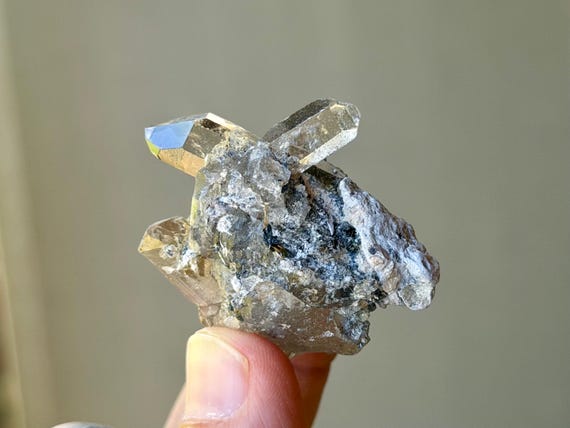 Golden Rutile Quartz, Y Twin Formation, 28g, Masculine-Feminine Balance, Intuition, Bahia, Brazil A976