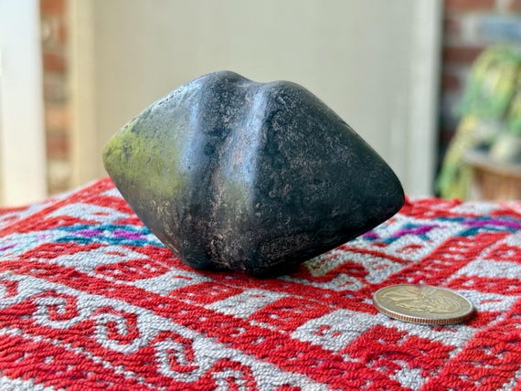 Andean Chumpi Stone, Shamanic Energy Balancing Tool, Hand Carved from Alleged Meteoric Rock Found in Peru's Sacred Mountains