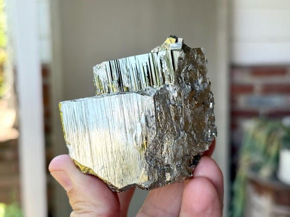 Pyrite, All Natural & Self-Standing, 705g, New Find, Etched Pyrite, Highest Quality, Protection and Manifestation, Huanzala Mine, Peru X966
