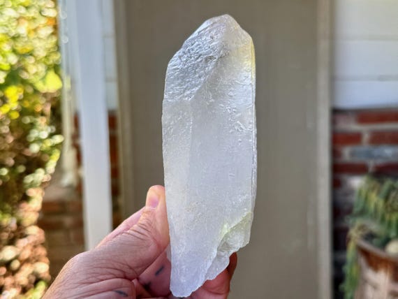 Trigonic Dissolution Quartz from Francisco Sa, 596g, Spiritual Evolution & Transformation, Minas Gerais, Brazil V069