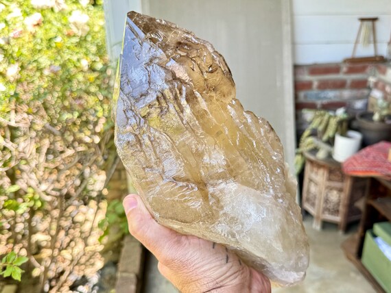 BG3 Elestial Cathedral Citrine, 5.9 Kilo, Adaptogenic Energy Balancing Crystal, Manifestation & Protective Energy, Piaui, Brazil W284