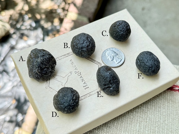 Colombianite, Choose ONE of Six, Natural High-Grade Pseudotektites, Highest Vibration Stone for Spiritual Awakening, Colombia R099